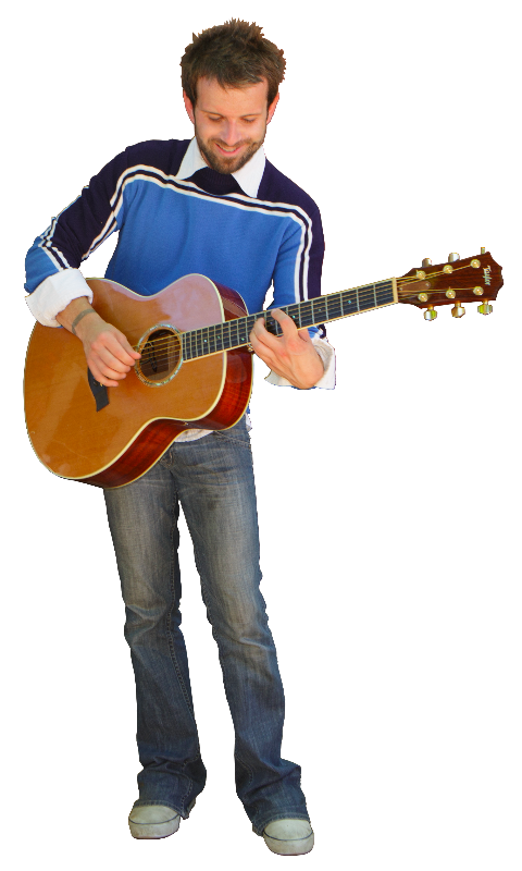 davyrockett playing acoustic guitar